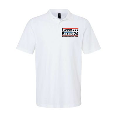 Lasso Beard 2024, MAKE AMERICA BELIEVE AGAIN! Softstyle Adult Sport Polo