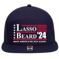 Lasso Beard 2024 7 Panel Mesh Trucker Snapback Hat