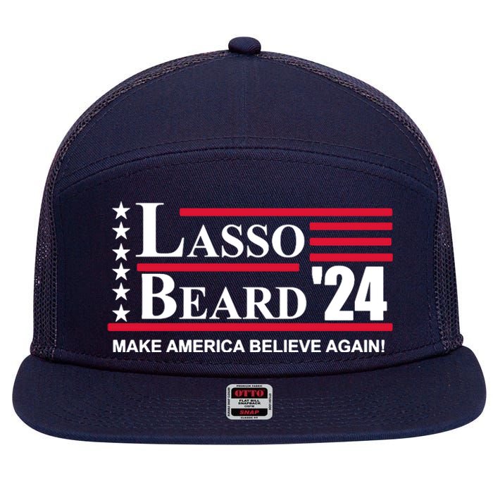 Lasso Beard 2024 7 Panel Mesh Trucker Snapback Hat