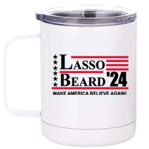 Lasso Beard 2024 12 oz Stainless Steel Tumbler Cup