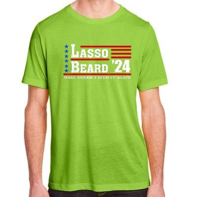 Lasso Beard 2024 Make America Believe Again! Adult ChromaSoft Performance T-Shirt