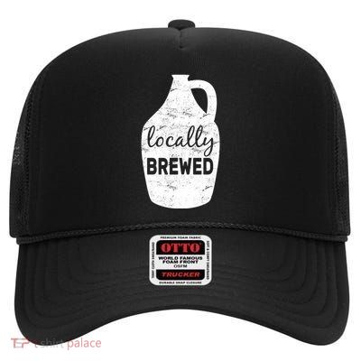 Locally Brewed High Crown Mesh Back Trucker Hat