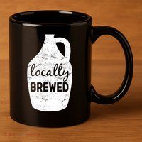 Locally Brewed 11oz C Handle Ceramic Mug