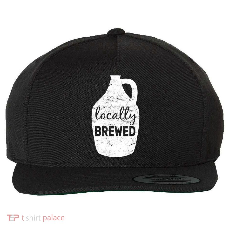 Locally Brewed Wool Snapback Cap