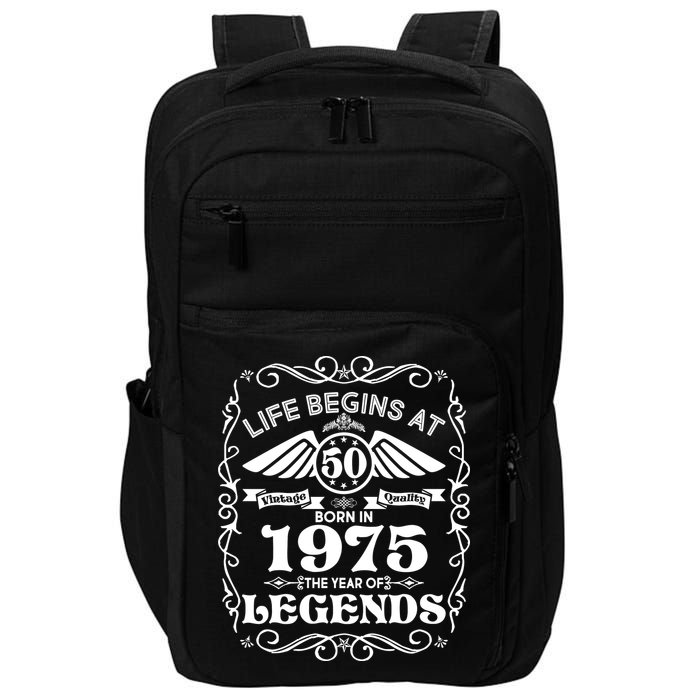 Life Begins At 50 Born In 1975 Year Of Legends Impact Tech Backpack