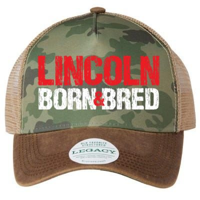 Lincoln Born And Bred Nebraska Hometown Ne Home State Gift Legacy Tie Dye Trucker Hat