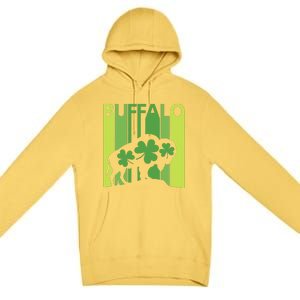 Lucky Buffalo Animal St Patrick's Day Irish Gift Premium Pullover Hoodie