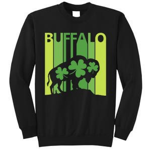 Lucky Buffalo Animal St Patrick's Day Irish Gift Sweatshirt