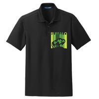 Lucky Buffalo Animal St Patrick's Day Irish Gift Dry Zone Grid Polo