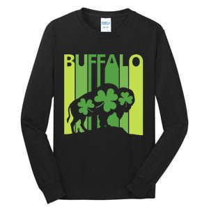 Lucky Buffalo Animal St Patrick's Day Irish Gift Tall Long Sleeve T-Shirt