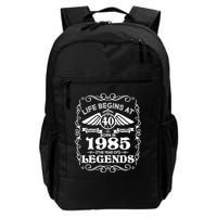 Life Begins At 40 Born In 1985 Year Of Legends Backpack
