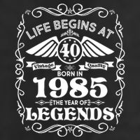 Life Begins At 40 Born In 1985 Year Of Legends Adult Drive Performance Visor