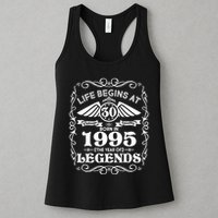 Life Begins At 30 Born In 1995 Year Of Legends Womens Tank Top