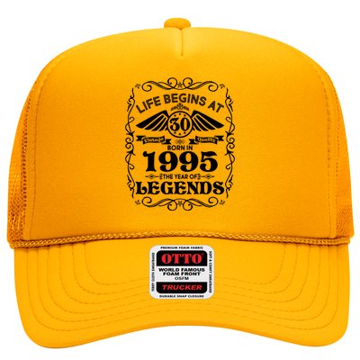 Life Begins At 30 Born In 1995 Year Of Legends Trucker Hat