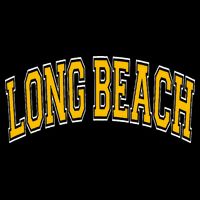 Long Beach Arched Amber Text Bucket Hat