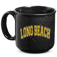 Long Beach Arched Amber Text 15oz Campfire Ceramic Mug