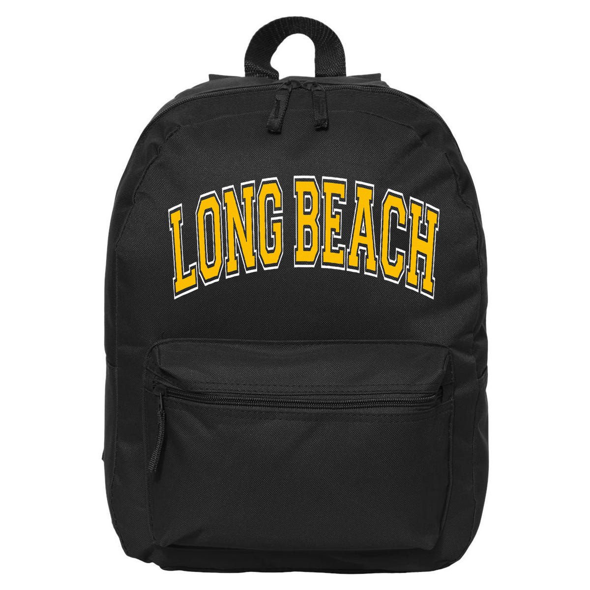 Long Beach Arched Amber Text 16 in Basic Backpack