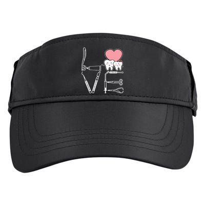 Love Being A Dentist Cute Adult Drive Performance Visor
