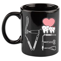 Love Being A Dentist Cute 11oz C Handle Ceramic Mug