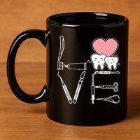Love Being A Dentist Cute 11oz C Handle Ceramic Mug