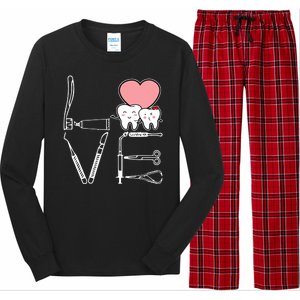 Love Being A Dentist Cute Long Sleeve Pajama Set