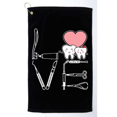 Love Being A Dentist Cute Golf Towel