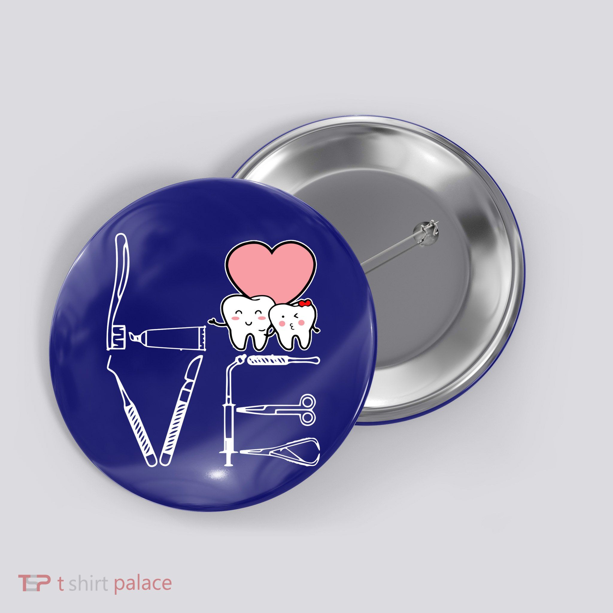 Love Being A Dentist Cute Button