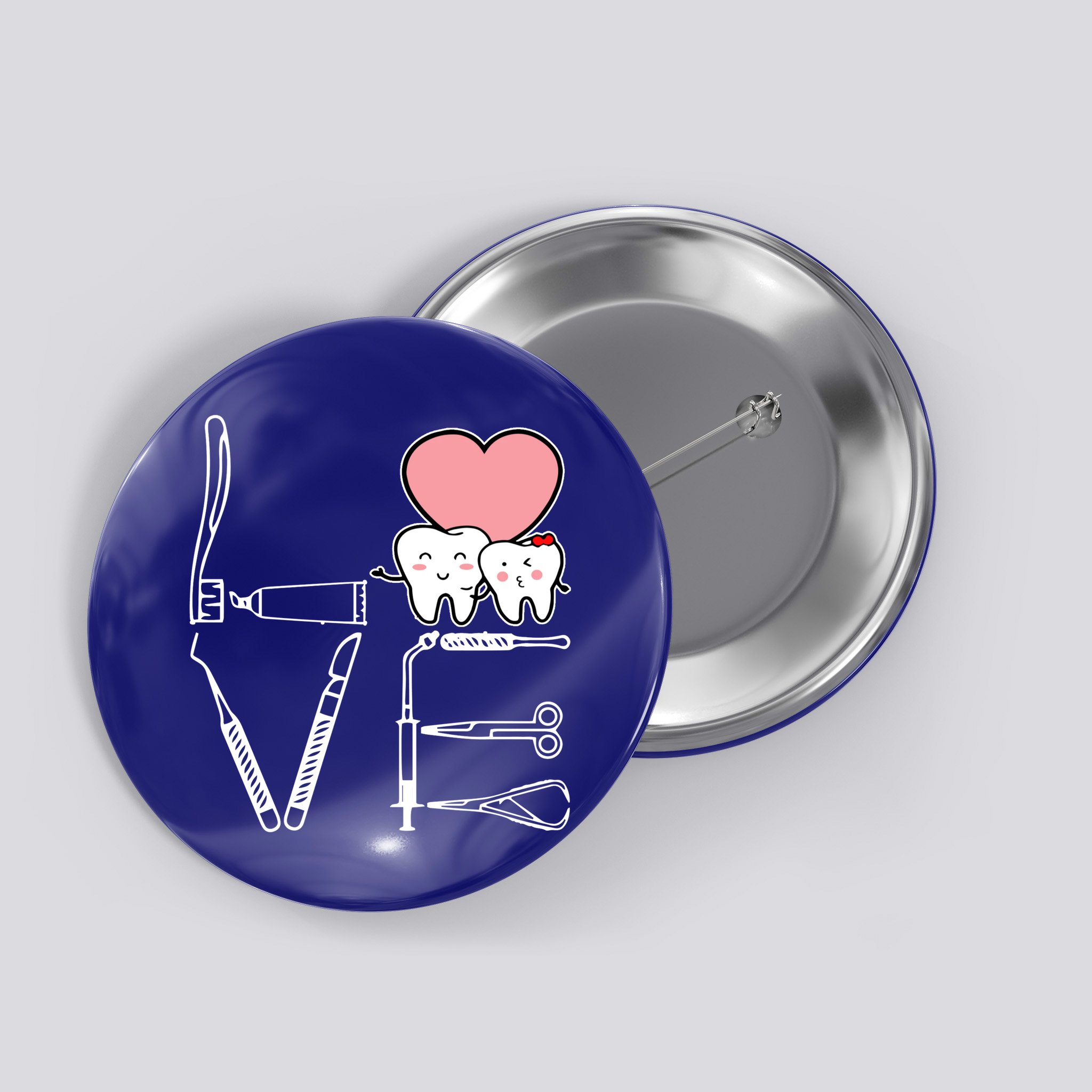 Love Being A Dentist Cute Button