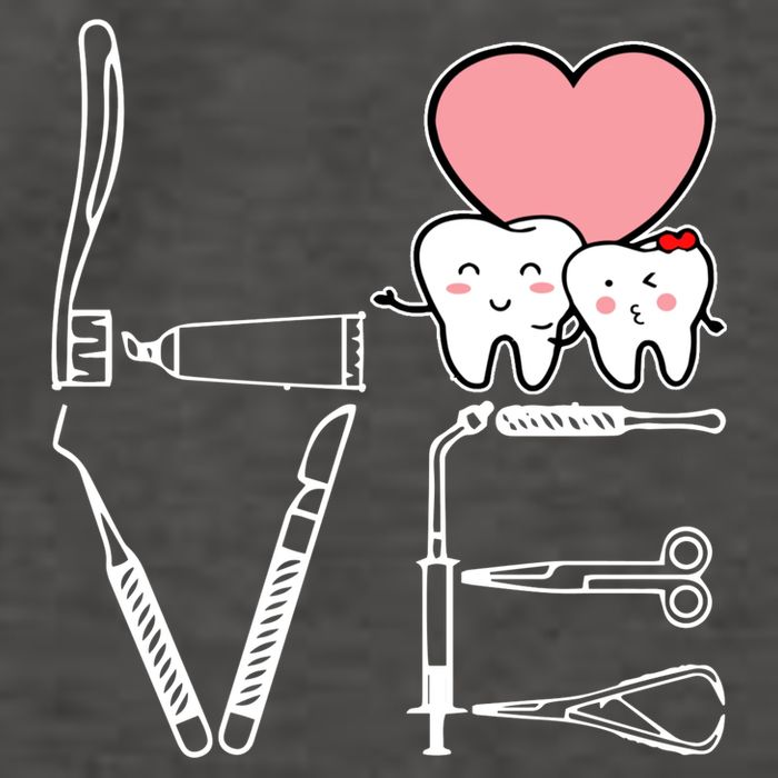 Love Being A Dentist Cute Vector Backpack