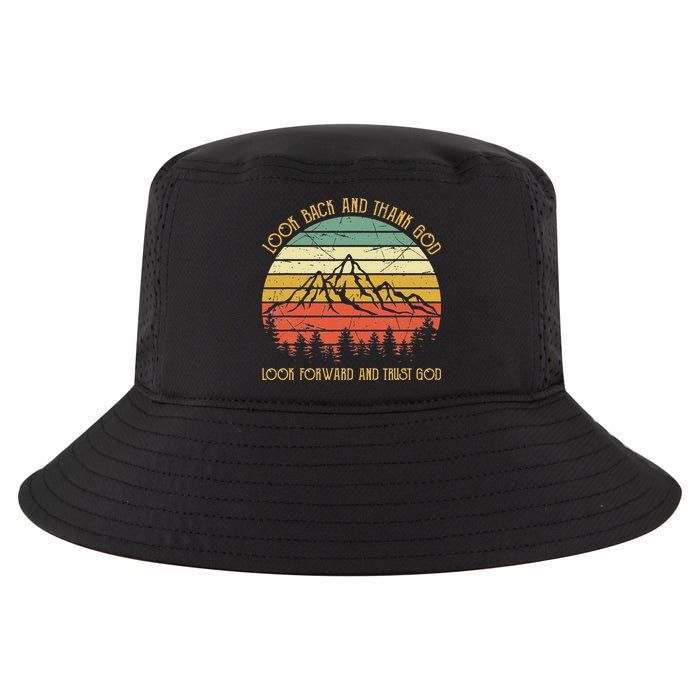 Look Back And Thank God Jesus Christian Cool Comfort Performance Bucket Hat