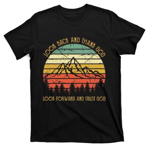 Look Back And Thank God Jesus Christian T-Shirt