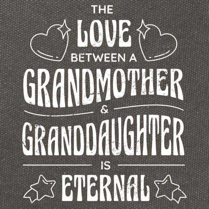 Love Between A Grandmother And Granddaughter Is Eternal Cotton Canvas Backpack