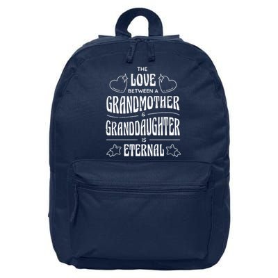 Love Between A Grandmother And Granddaughter Is Eternal 16 in Basic Backpack