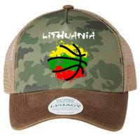 Lithuania Basketball Abstract - Lithuania Strong Basketball Legacy Tie Dye Trucker Hat