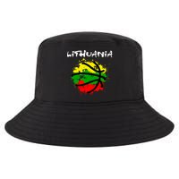 Lithuania Basketball Abstract - Lithuania Strong Basketball Cool Comfort Performance Bucket Hat
