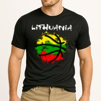 Lithuania Basketball Abstract - Lithuania Strong Basketball Performance Shirt