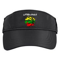 Lithuania Basketball Abstract - Lithuania Strong Basketball Adult Drive Performance Visor