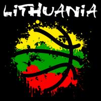 Lithuania Basketball Abstract - Lithuania Strong Basketball Bucket Hat