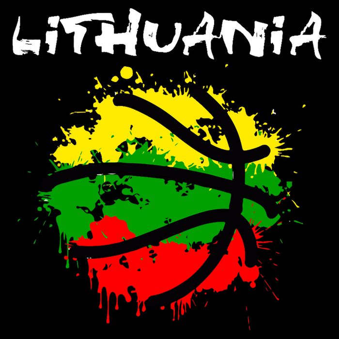 Lithuania Basketball Abstract - Lithuania Strong Basketball Bucket Hat