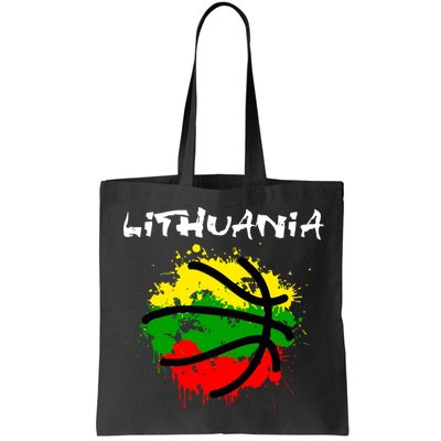Lithuania Basketball Abstract - Lithuania Strong Basketball Bag