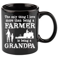 Love Being A Grandpa Funny Farmer For Fathers Day 11oz C Handle Ceramic Mug