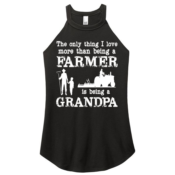 Love Being A Grandpa Funny Farmer For Fathers Day Women's Perfect Tri Rocker Tank