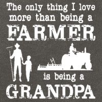 Love Being A Grandpa Funny Farmer For Fathers Day Cotton Canvas Backpack