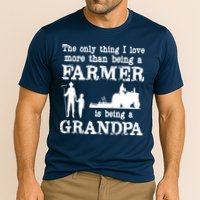 Love Being A Grandpa Funny Farmer For Fathers Day Cooling Performance Crew T-Shirt
