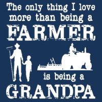 Love Being A Grandpa Funny Farmer For Fathers Day Zip Tote Bag