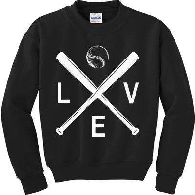 Love Baseball Apparel Baseball Kids Sweatshirt