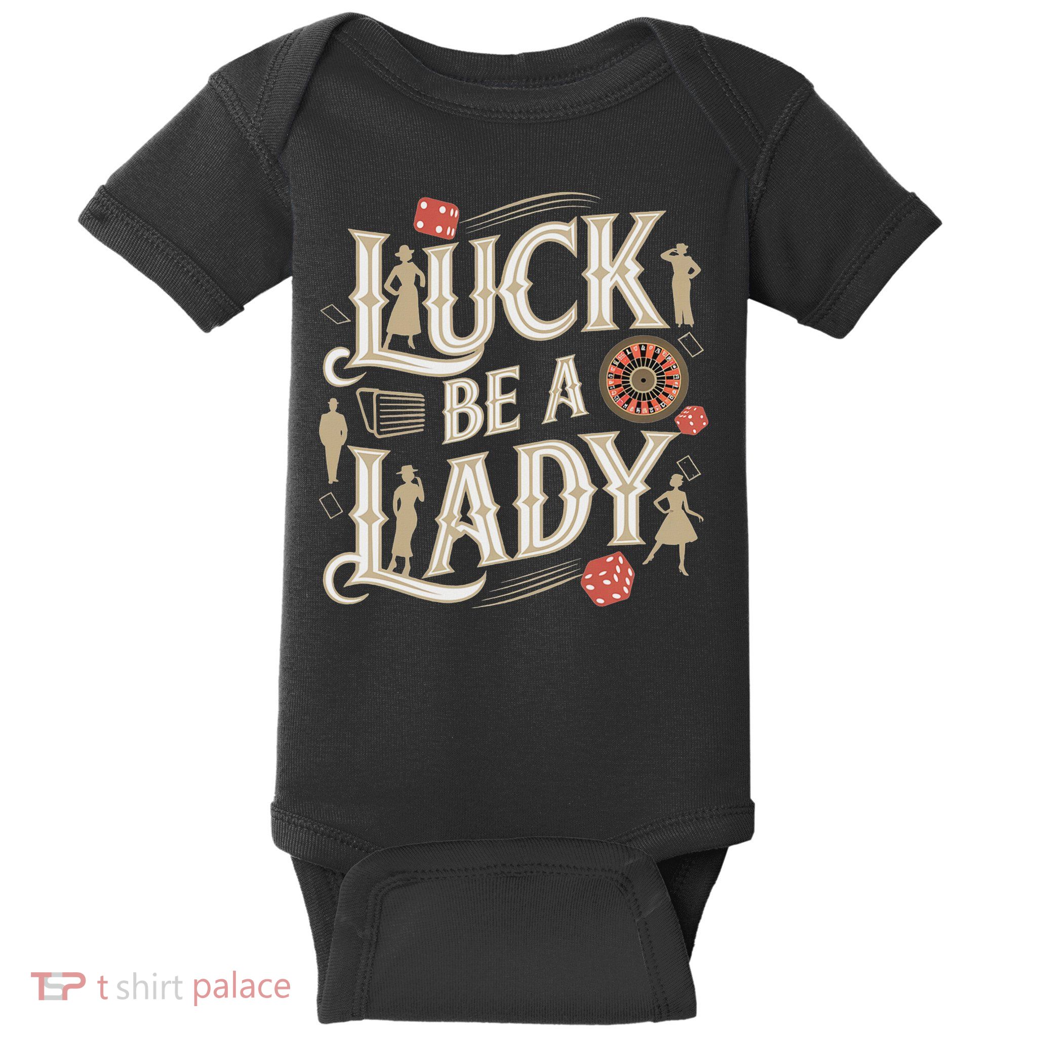 Luck Be A Lady Guys And Dolls Retro Casino Musical Theatre Baby Bodysuit