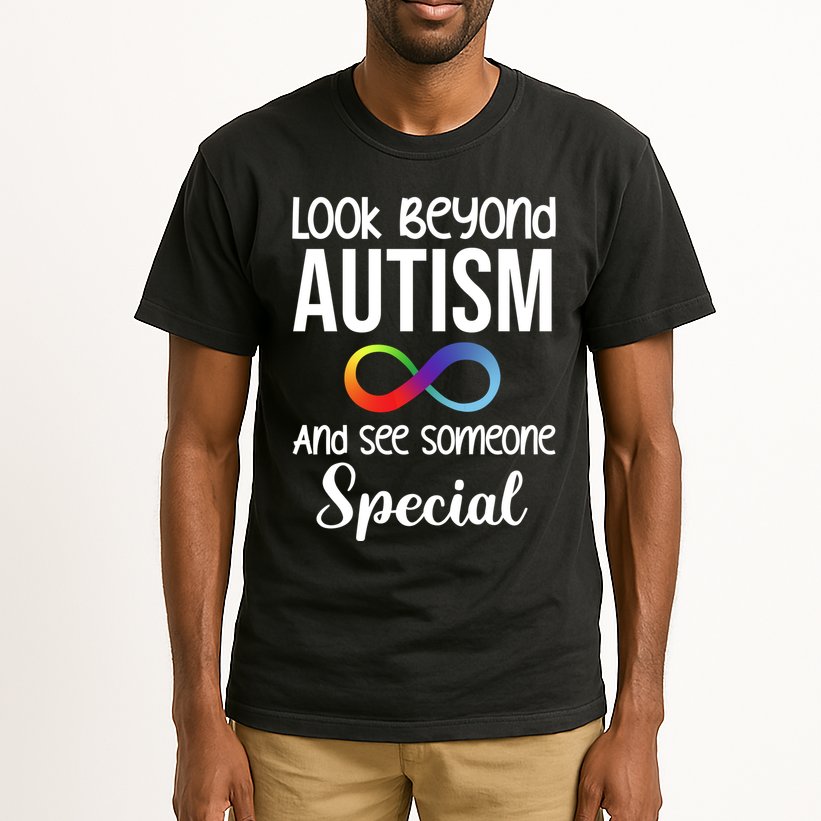 Look Beyong Autism And See Someone Special Tall T-Shirt