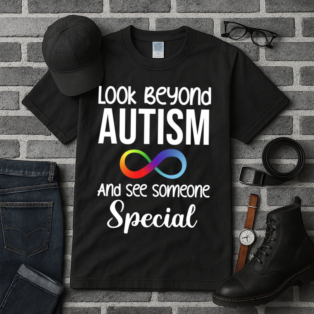 Look Beyong Autism And See Someone Special Tall T-Shirt