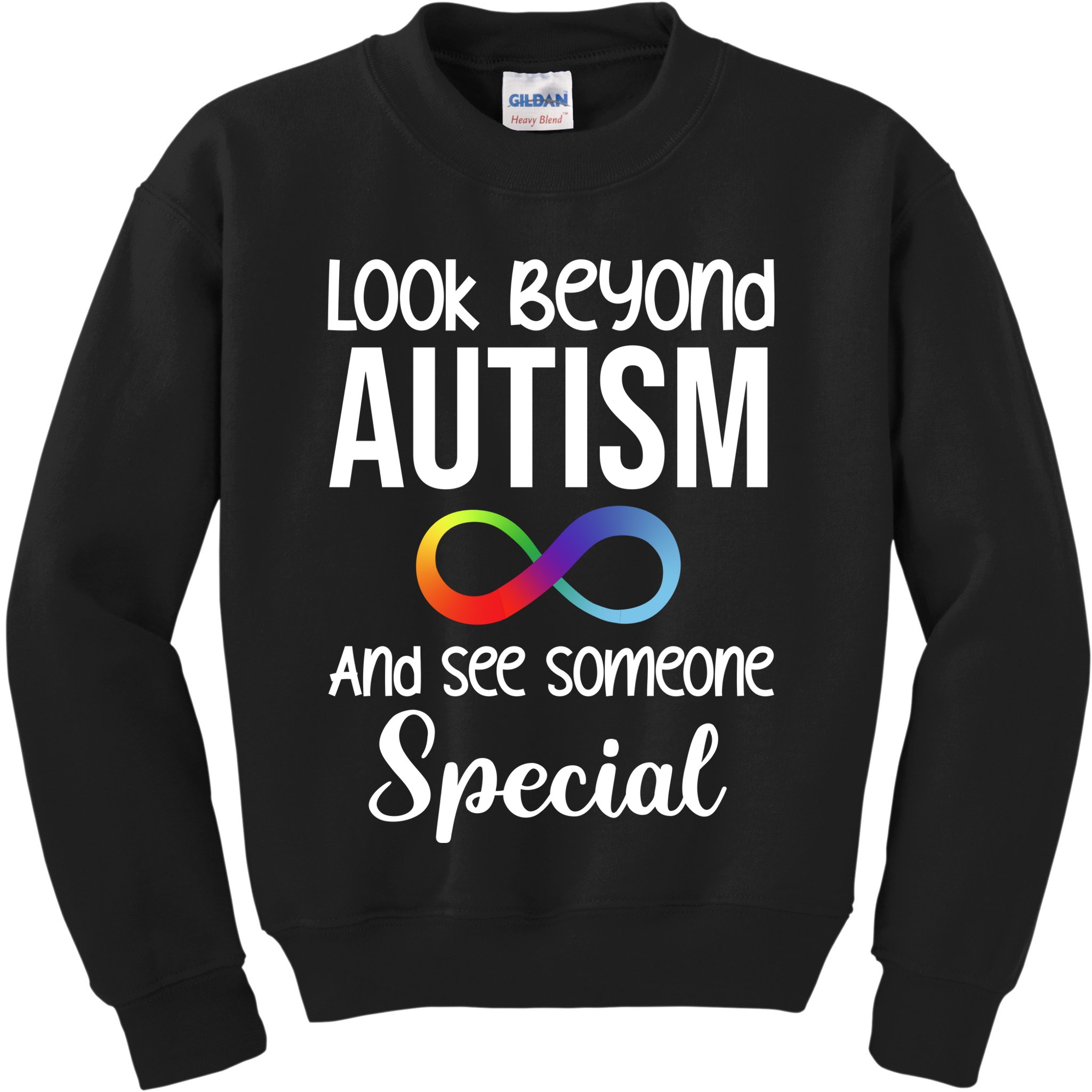 Look Beyong Autism And See Someone Special Kids Sweatshirt